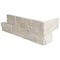 Msi Roman Beige Ledger "L" Corner 6 in.  X 18 in.  Splitface Travertine Wall Tile, 4PK ZOR-PNL-0139 - alternate 1